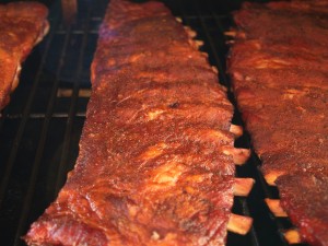 What the ribs look like after taking them out of the foil.