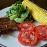 Grilled Antelope Backstrap Butterfly Steaks