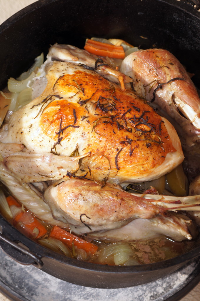 Dutch Oven Turkey Three Guys Outside