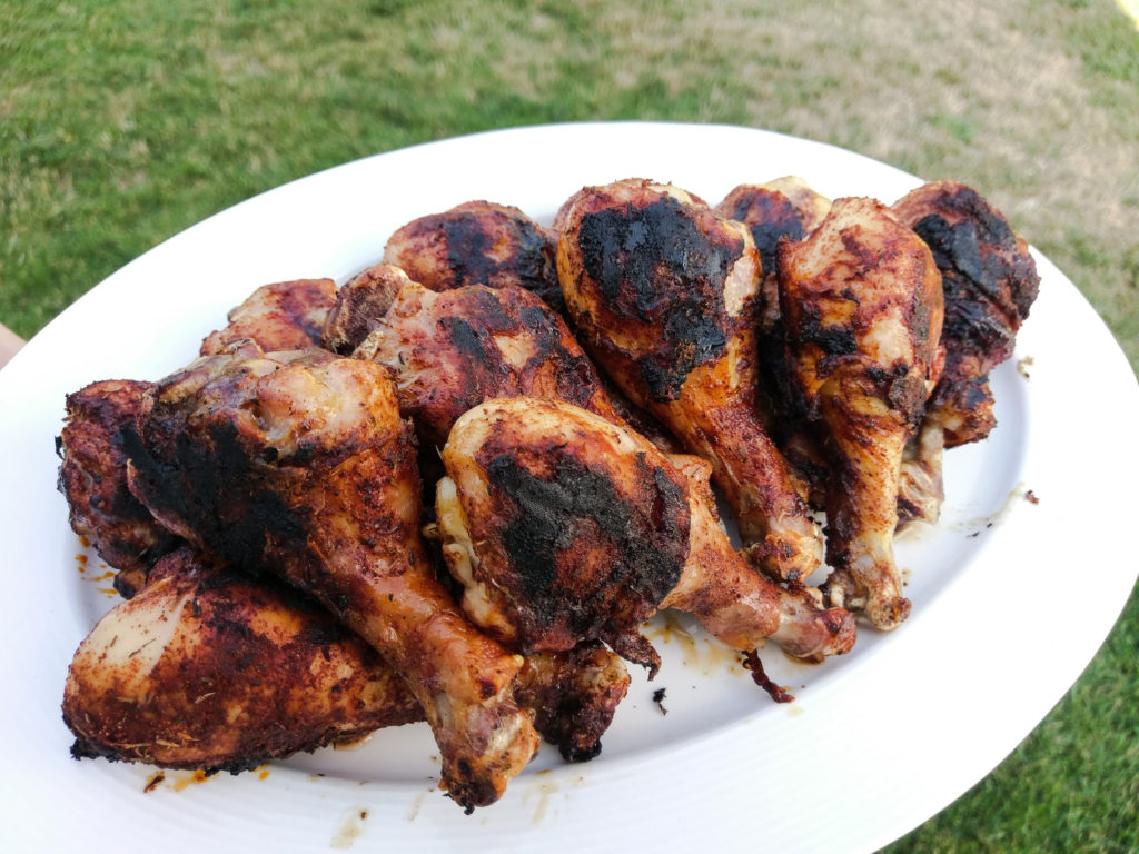 Grilled Chicken Legs 3guysoutside.com