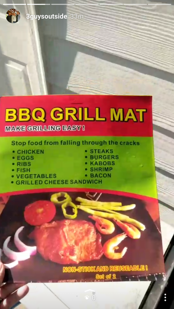 BBQ Grill Mat 3guysoutside.com