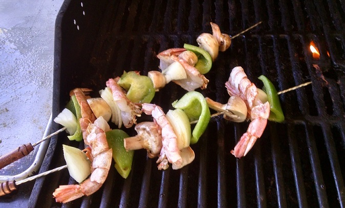 Colossal shrimp on deals the grill